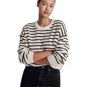 Madewell Responsible Cashmere Relaxed Sweater in Stripe